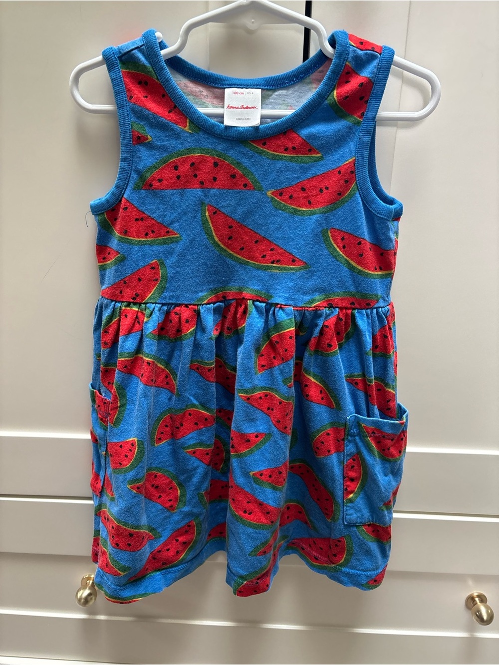 Hanna Blue Watermelon Tank Dress
